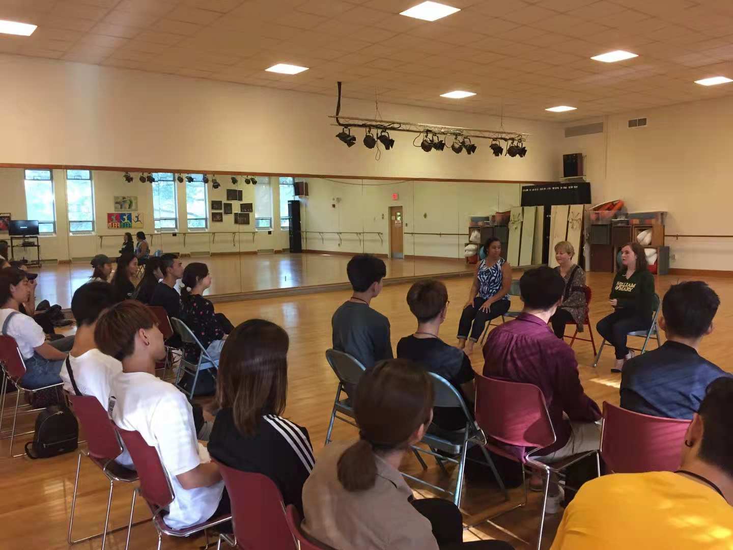 威玛舞蹈系与北师大到访师生进行交流座谈